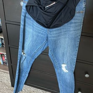 Isabel Maternity by Ingrid & Isabel Blue Ripped Skinny Jeans